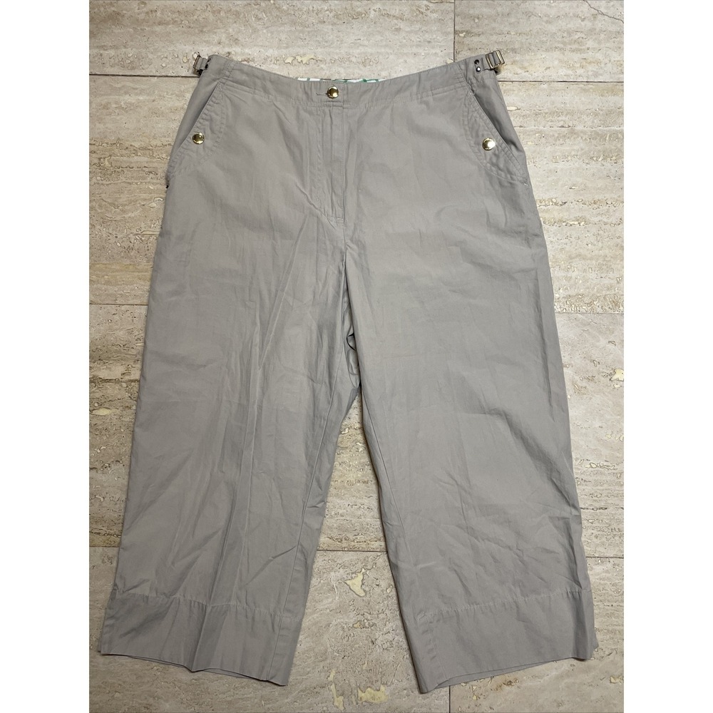 WOMEN'S‎ LAUREN RALPH LAUREN CAPRIS Beige 100% COTTON SIZE 10P
